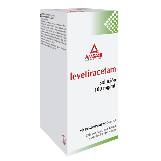 LEVETIRACETAM SOL. ORAL 100 MG./ML. FCO. C/300 ML.