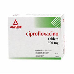 CIPROFLOXACINO TAB 500 MG CAJA C14