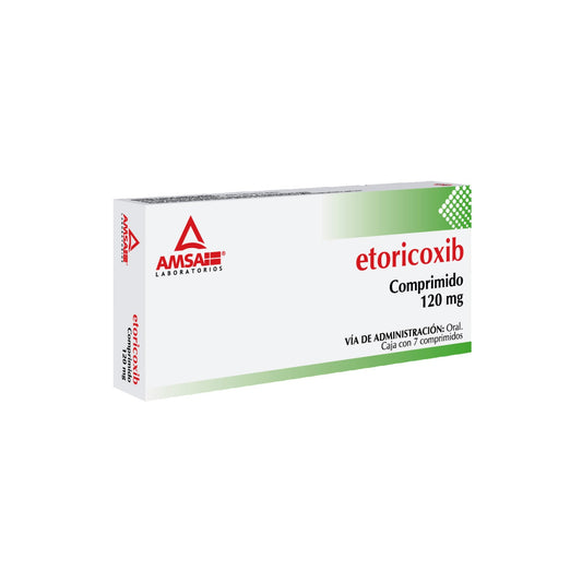 ETORICOXIB COMP. 120 MG. CAJA C/7