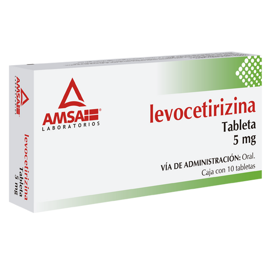 LEVOCETIRIZINA TAB. 5 MG. CAJA C/10