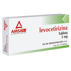 LEVOCETIRIZINA TAB. 5 MG. CAJA C/10