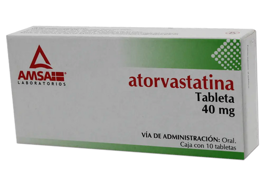 ATORVASTATINA 10 TAB 40 MG