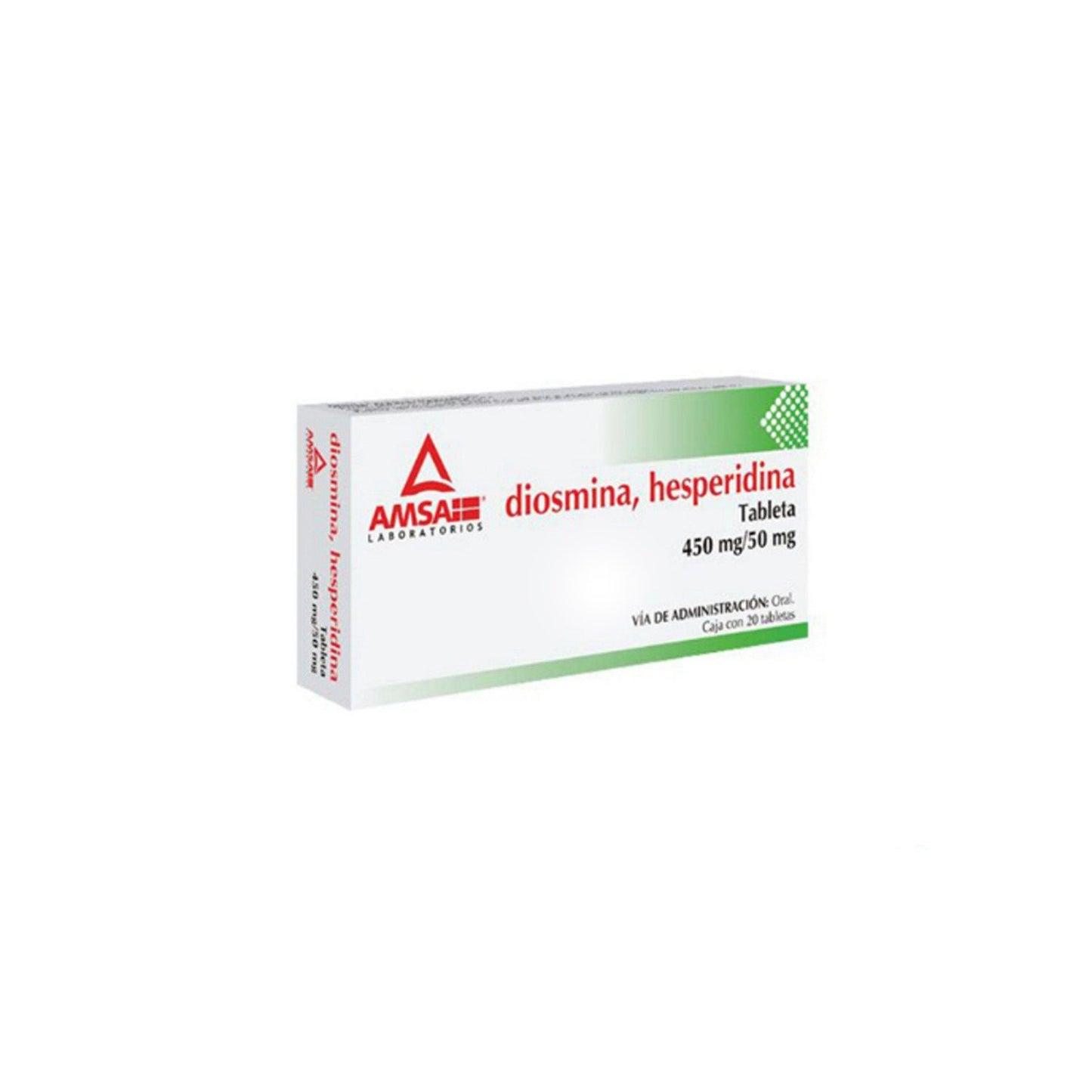DIOSMINA, HESPERIDINA TAB 450/50 MG CAJA C20