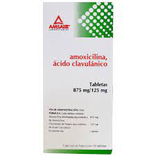 AMOXICILINA ACIDO CLAVULANICO SUSP. PEDIAT. 125/31.25 MG. FCO. C/60 ML.