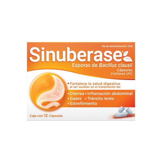 SINUBERASE 12 CAPS