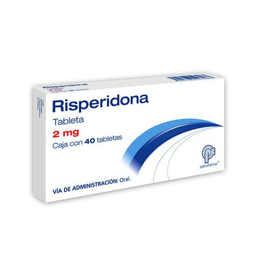 RISPERIDONA TAB. 2 MG. CAJA C/40