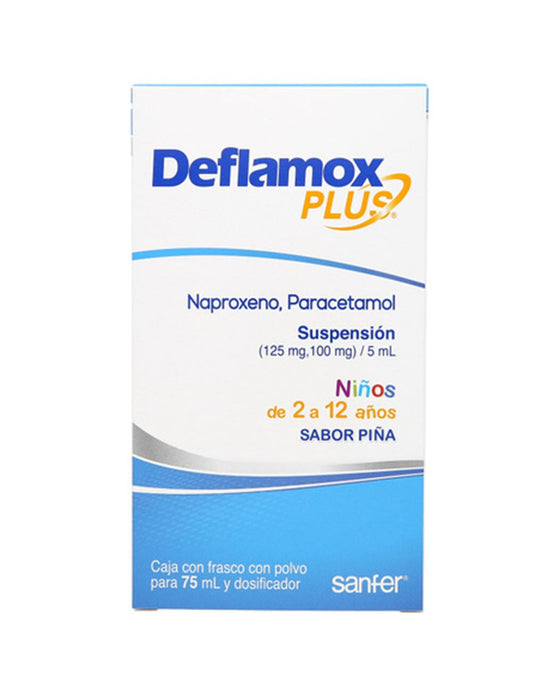 DEFLAMOX PLUS 125MG SUSP 75ML