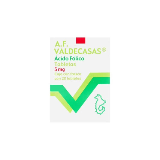 ACIDO-FOLICO 5 MG 20 TAB VALDECASAS