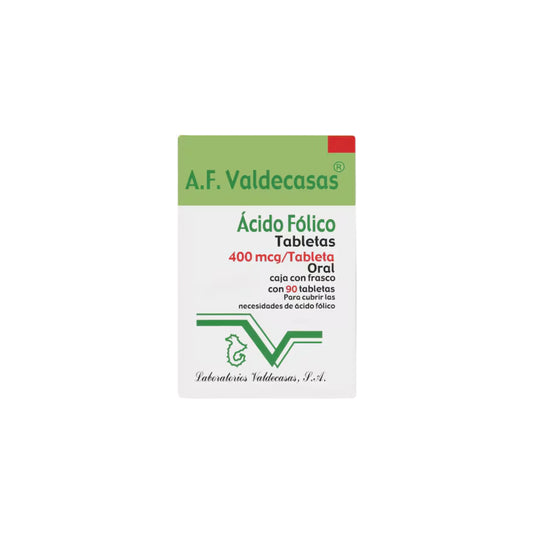 ACIDO FOLICO TAB. 400 MCG. CAJA C/90