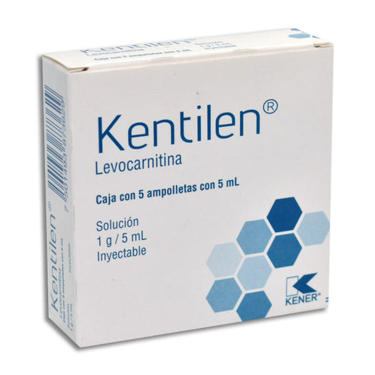 KENTILEN SOL INY 1G CAJA C5 AMP C5 ML (LEVOCARNITINA)