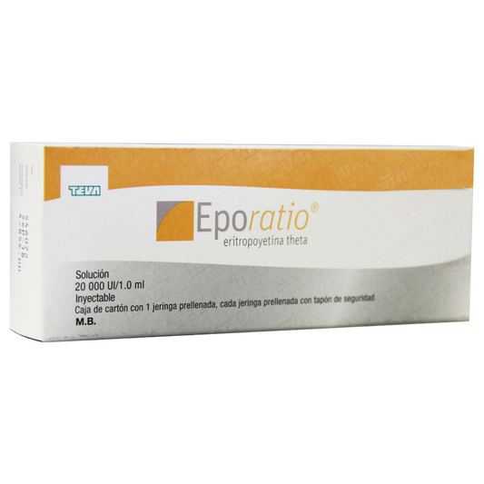 EPORATIO 20,000 IU Jeringa Prellenada