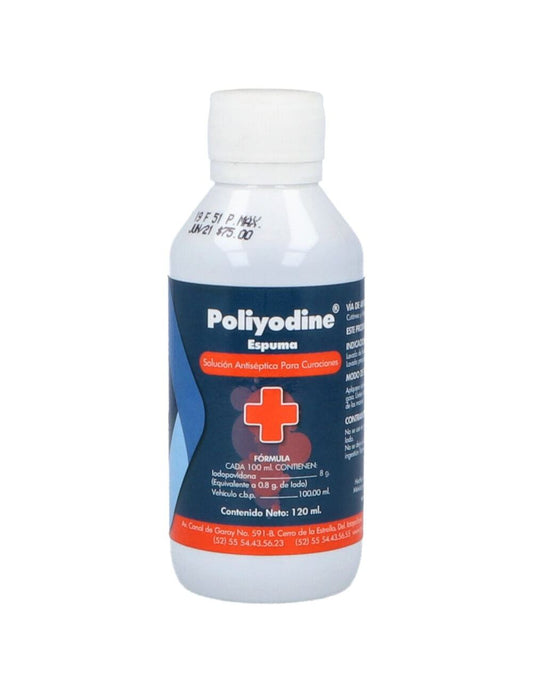 POLIYODINE ESPUMA 1 SOL 8% 120 ML