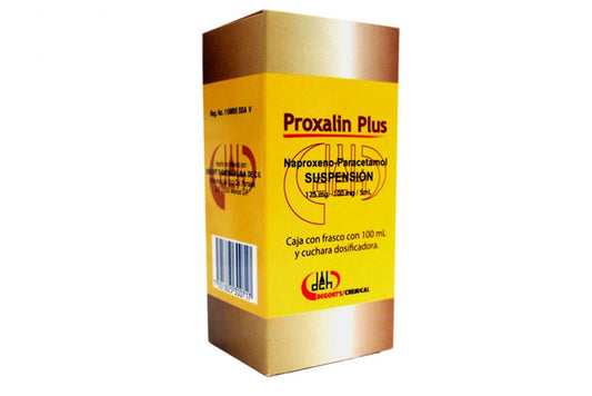 Proxalin Plus Susp. Caja C/fco. C/100 Ml. Paracetamol-Naproxeno