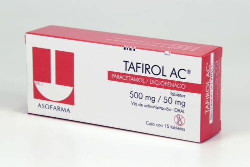 TAFIROL-AC 500/50 MG 15 TAB