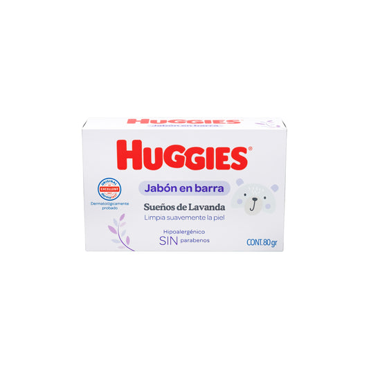 JBN HUGGIES S-LAVANDA EN BARRA 80G