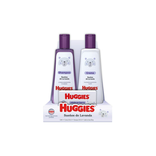 KIT HUGGIES S-LAVANDA CRA+SH+JBN