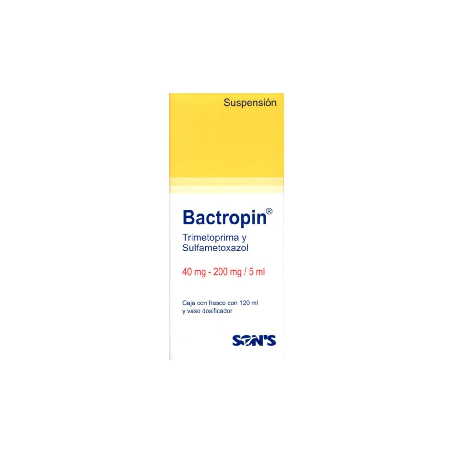 BACTROPIN SUSP. 40/200 MG. CAJA C/FCO. C/120 ML.