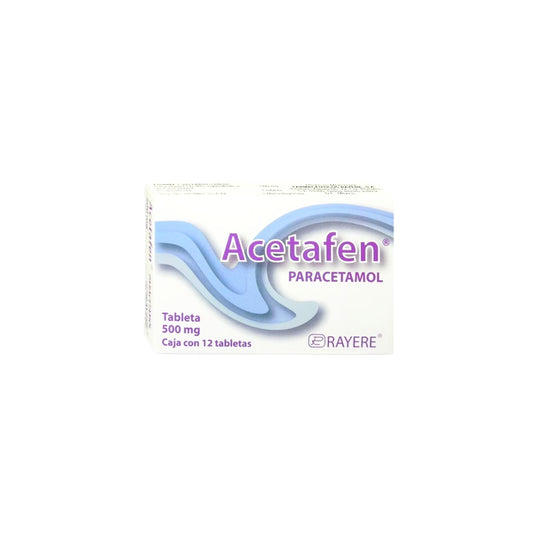 ACETAFEN TAB. 500 MG. CAJA C/12