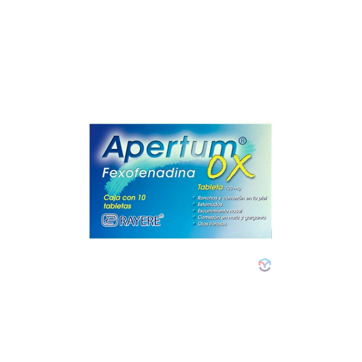 APERTUM OX TAB. 120 MG. CAJA C/10