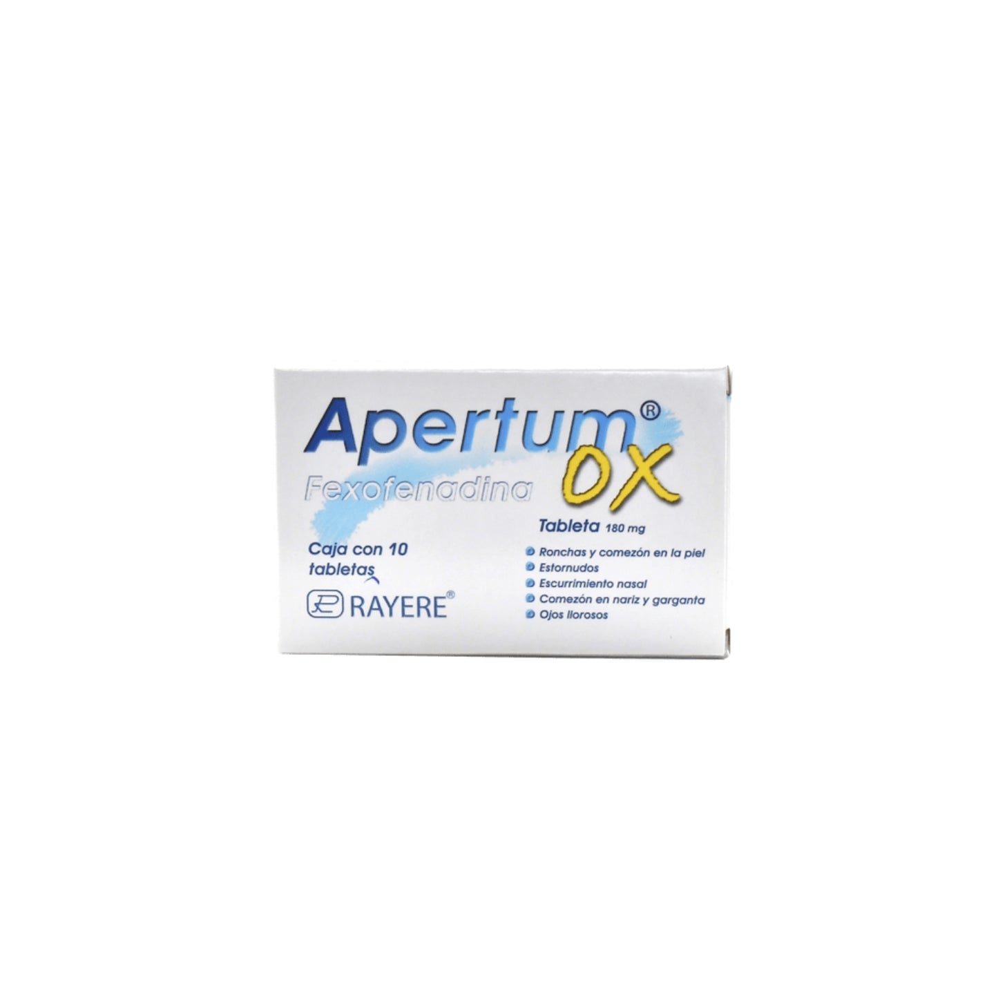 APERTUM OX TAB 180 MG CAJA C10