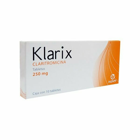 KLARIX TAB. 250 MG. CAJA C/10