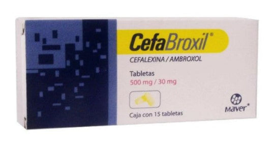 CEFABROXIL TAB. 500/30 MG. CAJA C/15