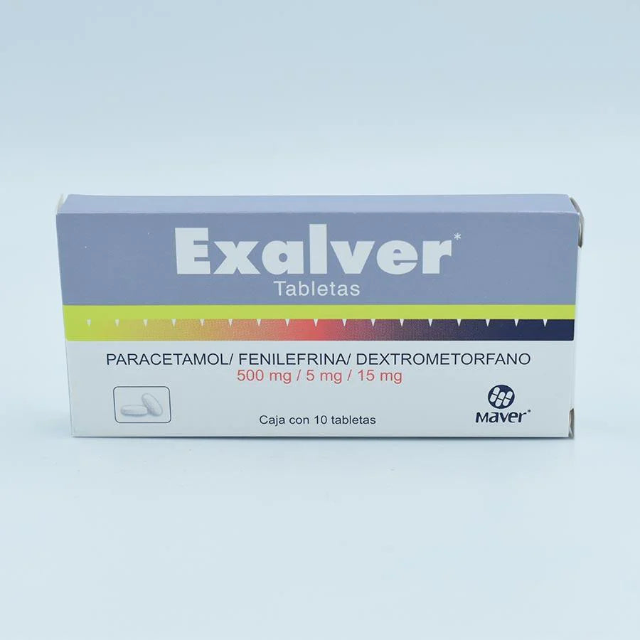 EXALVER TAB. 500/5/15 MG. CAJA C/10