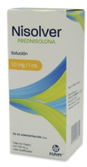 NISOLVER SOL. 1 MG. CAJA C/FCO. C/100 ML. (PREDNISOLONA)