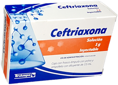 CEFTRIAXONA INY I.M. 1G FCO AMP CPVO Y AMP C3.5 ML