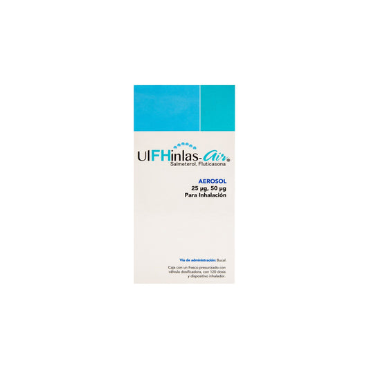 ULFHINLAS 1 SUSP/AER 120 DOSIS 25MC/50MC