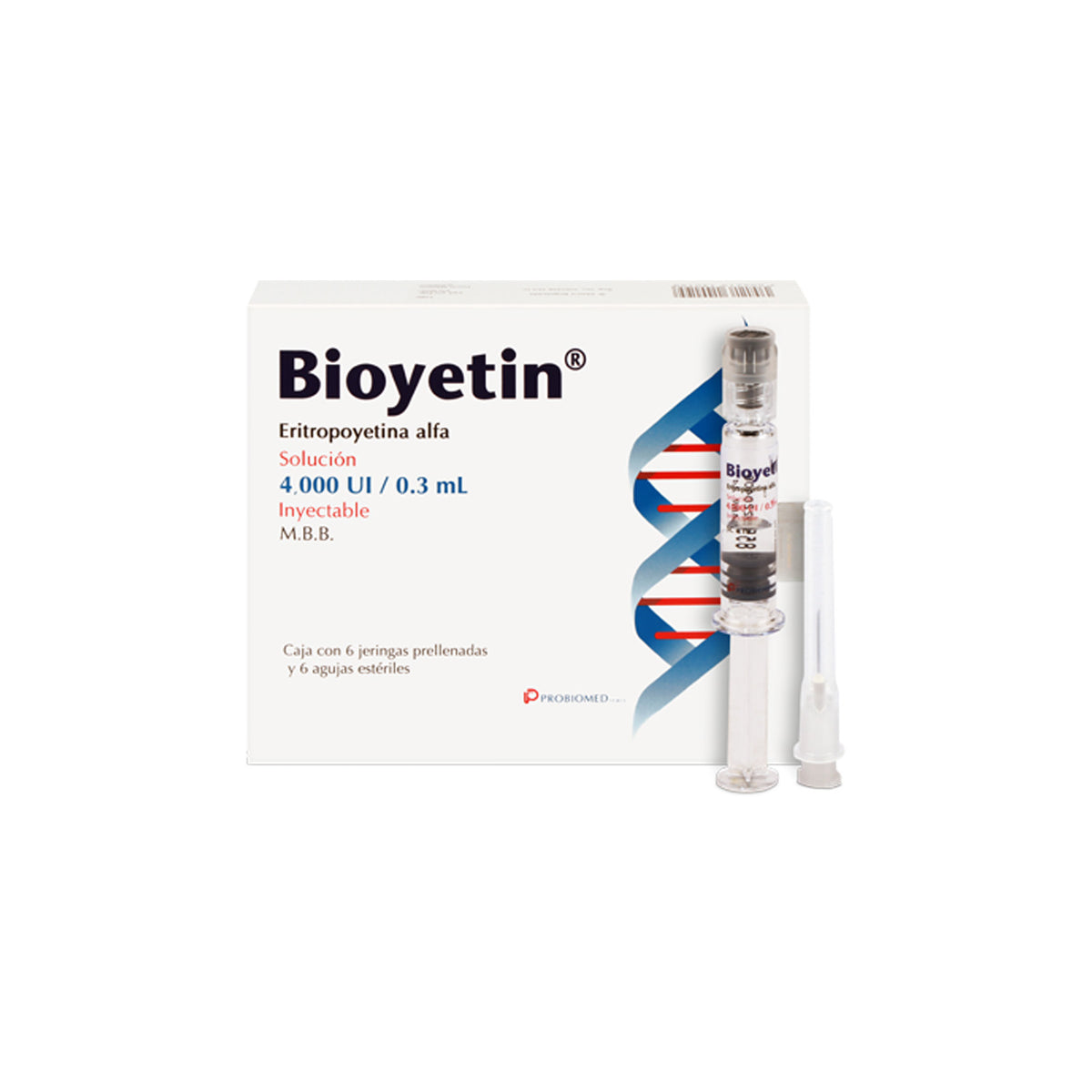 Bioyetin Inyección 6 Piezas Jeringa