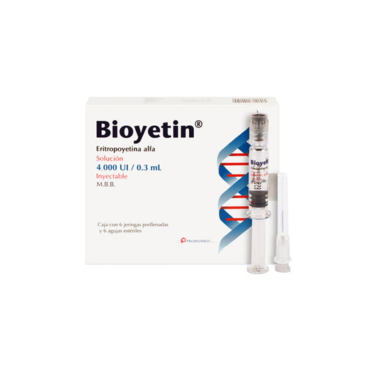 Bioyetin Inyección 6 Piezas Jeringa