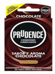 PRESERVATIVO PRUDENCE SABOR Y AROMA CHOCOLATE CARTERA C/3