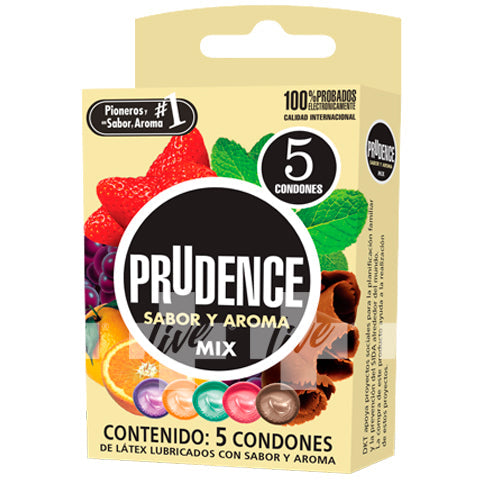 PRUDENCE PRESERVATIVOS MIX SABOR Y AROMA MIX CARTERA C/5