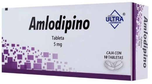 AMLODIPINO TAB. 5 MG. CAJA C/10