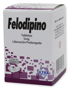FELODIPINO TAB. L.P. 5 MG. CAJA C/20