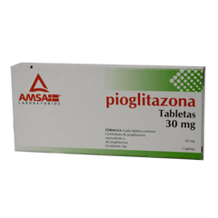 PIOGLITAZONA 7 TAB 30 MG