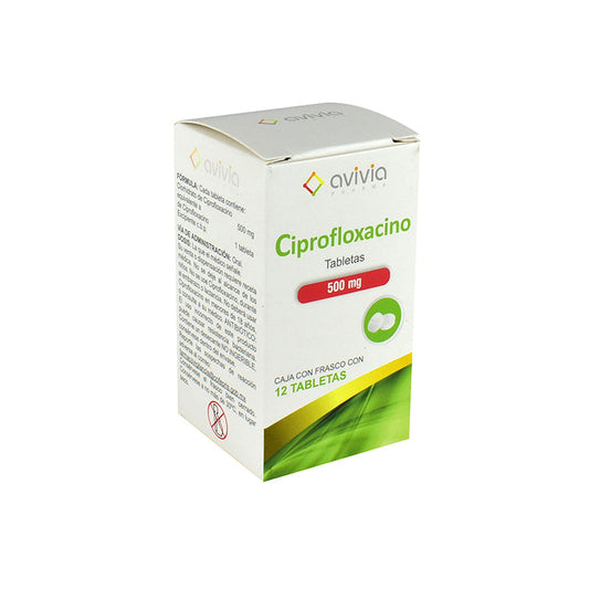 CIPROFLOXACINO 500MG TAB C12