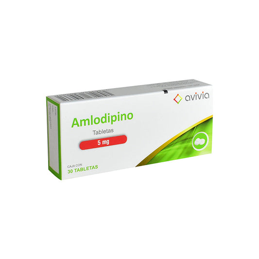 AMLODIPINO TAB 5 MG CAJA C30