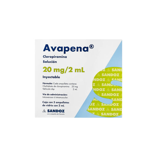 AVAPENA 20MG INY AMP 2ML C5