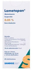 LOMETOPAN SUSP0 05% 10ML 60NEB