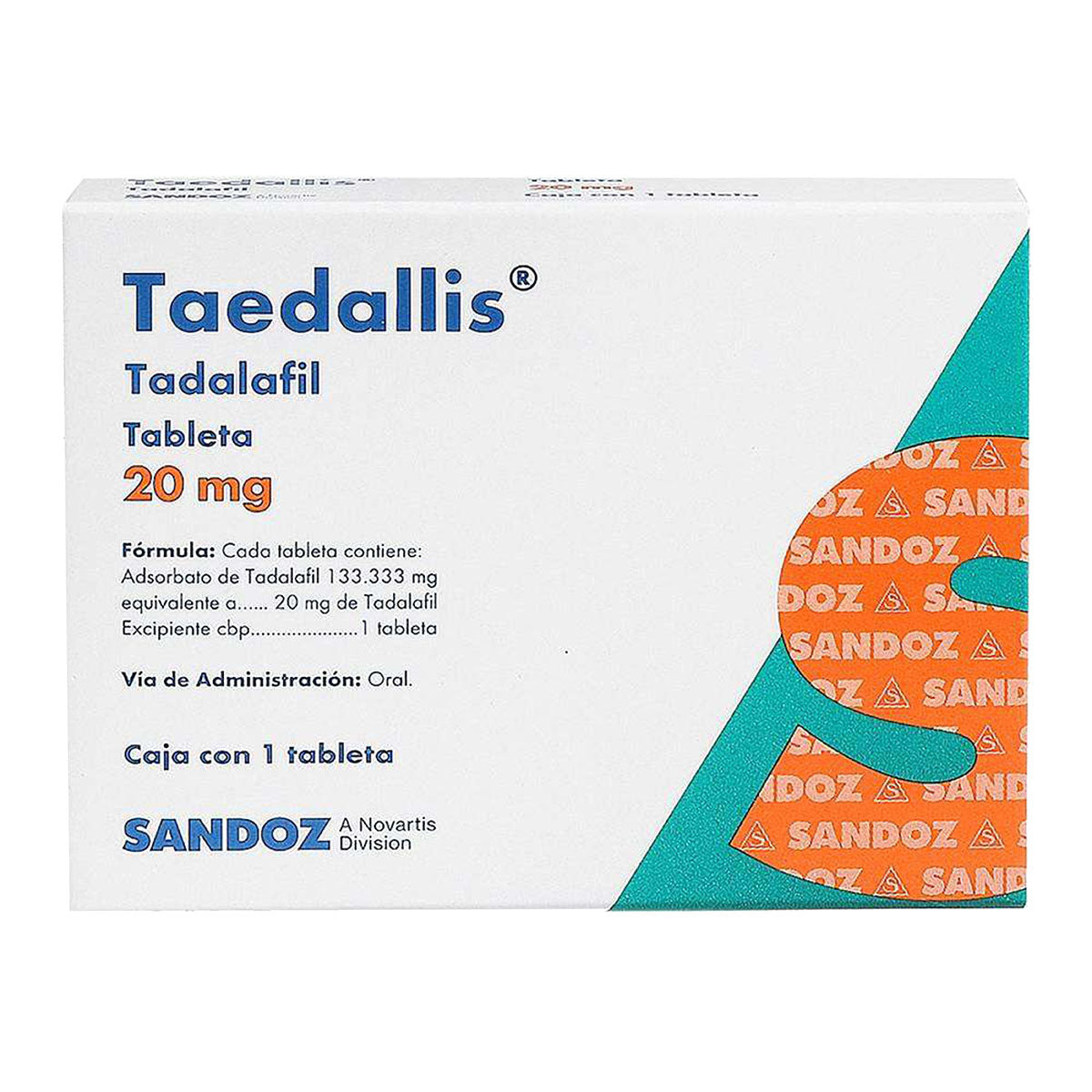 TAEDALLIS 1 TAB 20 MG