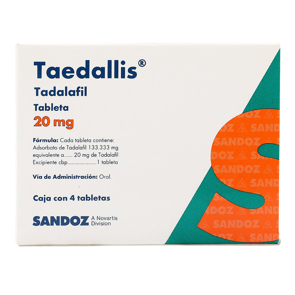 TAEDALLIS 4 TAB 20 MG