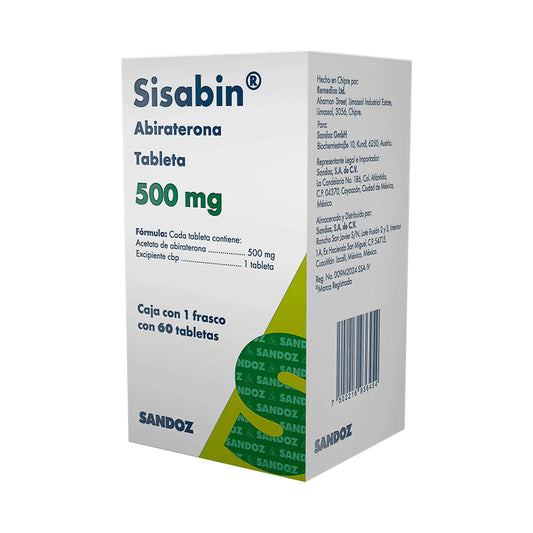 SISABIN 500 MG FCO 60 TAB        N