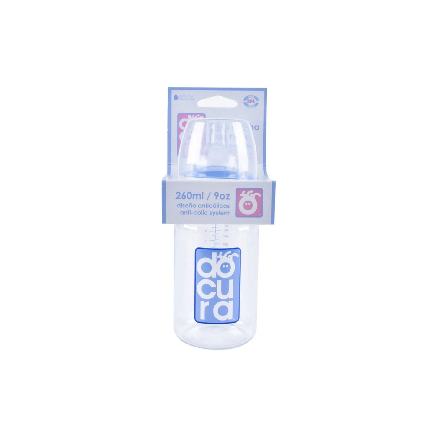 BIB DOCURA AZUL BOCA ANCHA 9 OZ