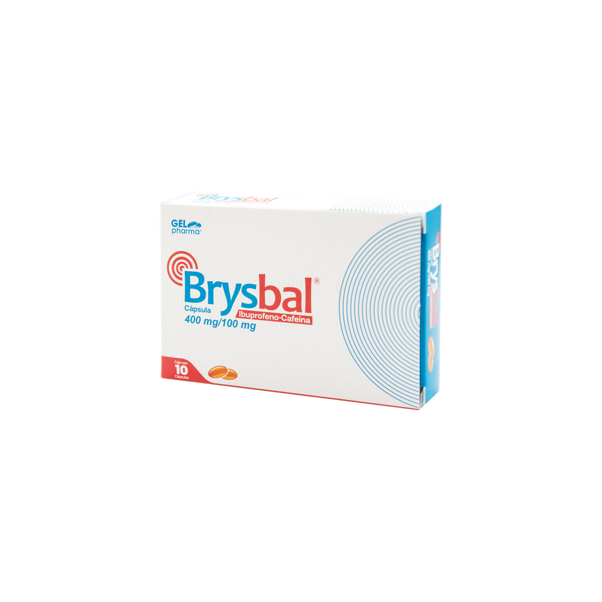 BRYSBAL 10 CAPS 400/100 MG