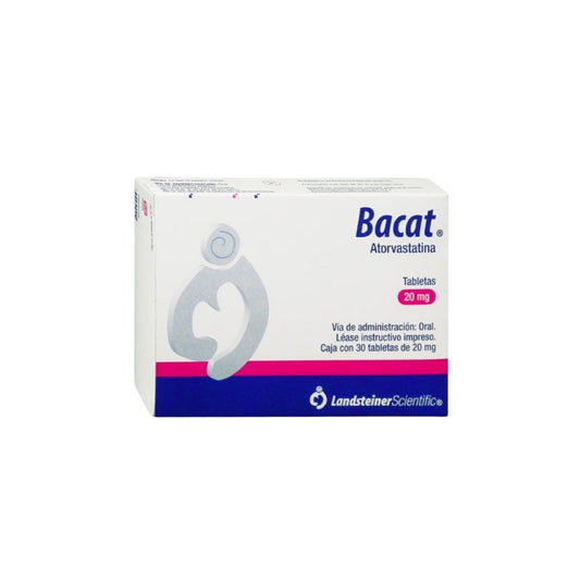 ATORVASTATINA (BACAT) TAB. 20 MG. CAJA C/30