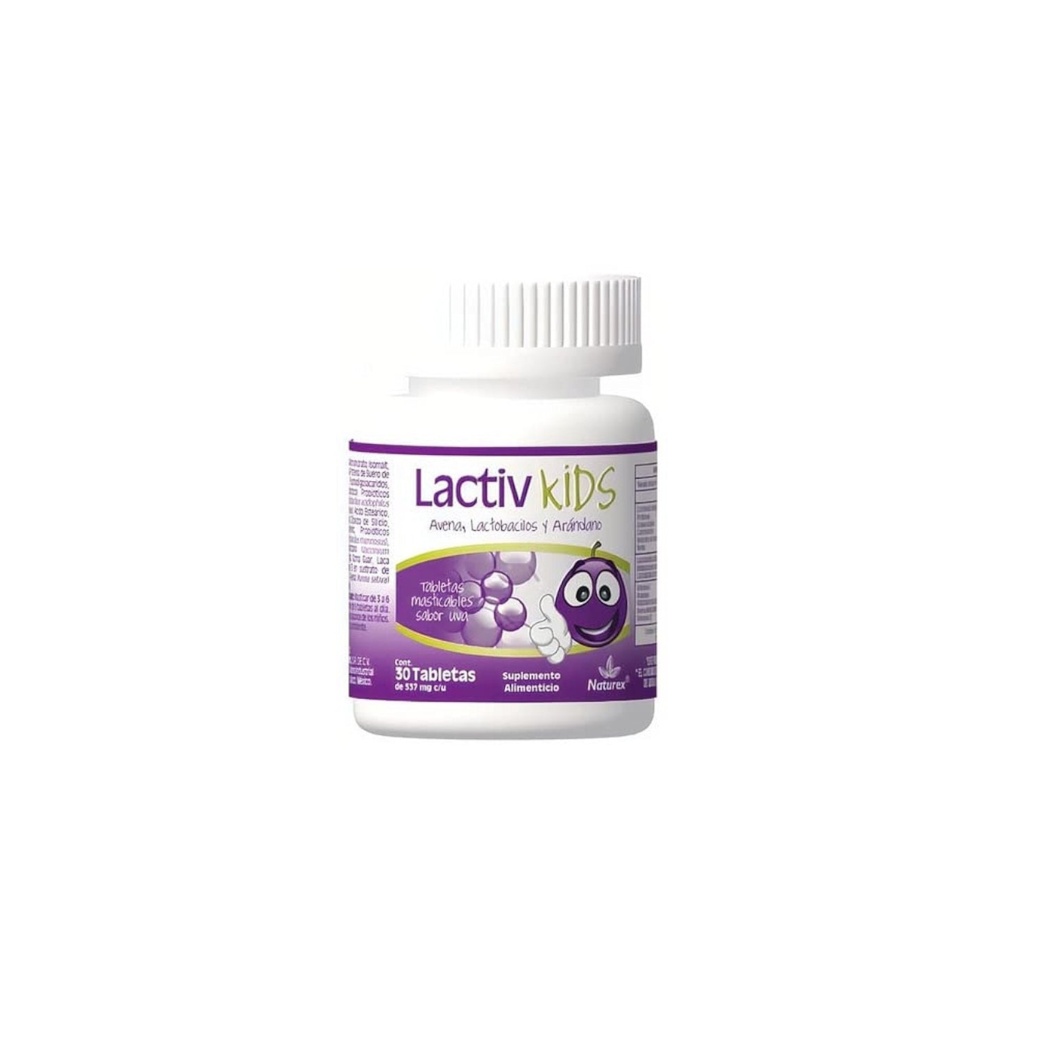 LACTIV KIDS TAB. MASTICABLES SABOR UVA C/30 – CostoFarma