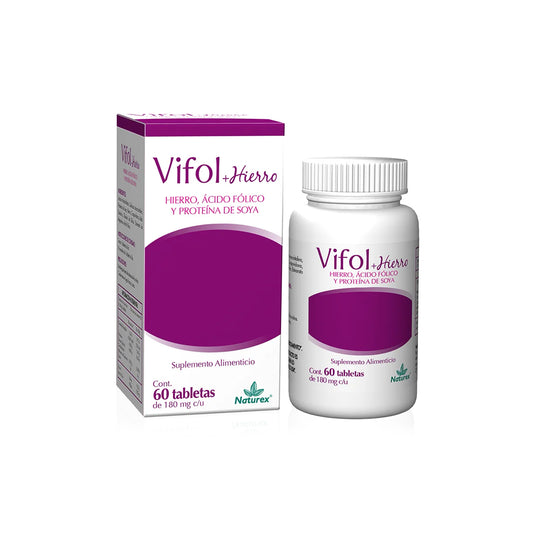 VIFOL+ HIERRO TAB. 180 MG. CAJA C/FCO. C/60