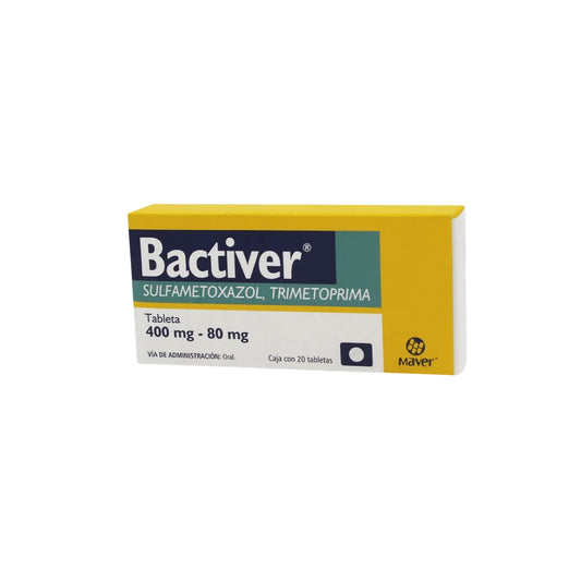 BACTIVER TAB. 80/400 MG. CAJA C/20